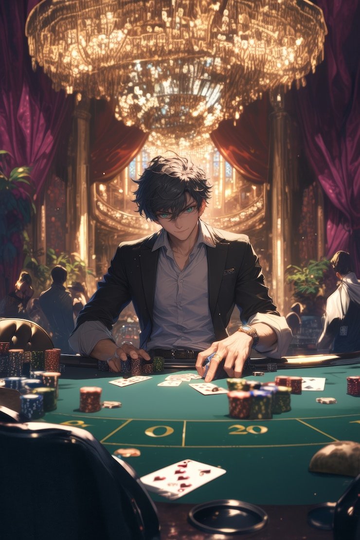 Live blackjack hand result and payout display